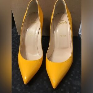 Christian Louboutin Yellow Pigalle Size 9.5